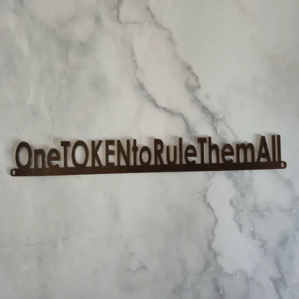 Personalized Metal Sign – Modern Clean Geometric Design
