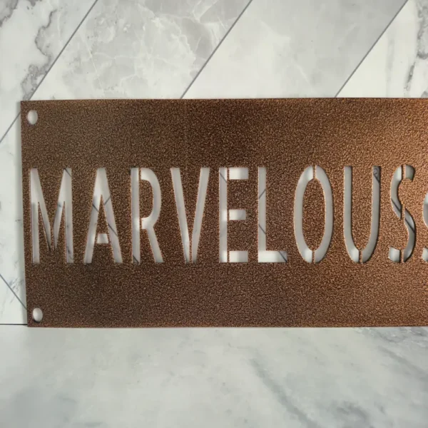 Personalized Metal Sign – Sleek Style - Image 3