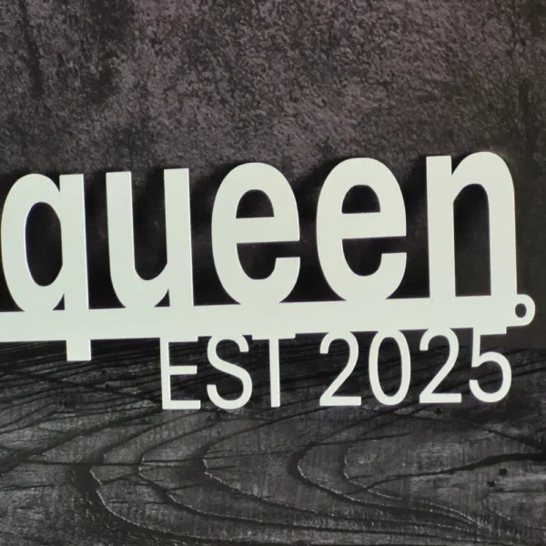 Personalized Metal Sign – Bold Modern Style with EST. Year - Image 2