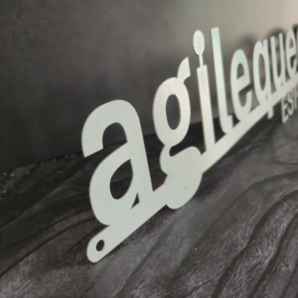 Personalized Metal Sign – Bold Modern Style with EST. Year - Image 3