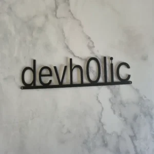 Personalized Metal Sign – Modern Minimal Style