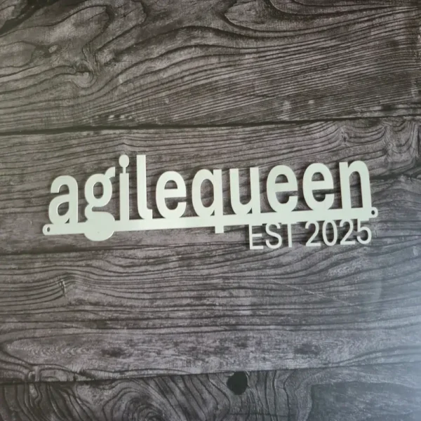 Personalized Metal Sign – Bold Modern Style with EST. Year