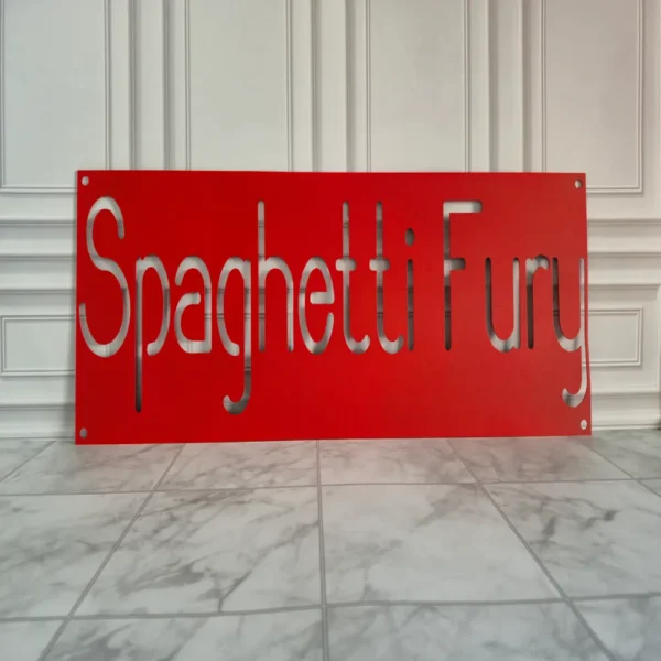 Custom Name Metal Sign – Elegant Thin Design