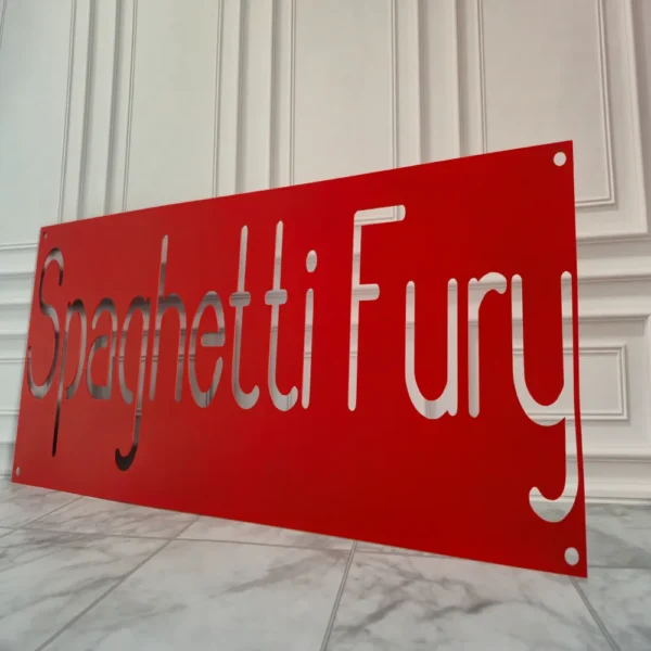Custom Name Metal Sign – Elegant Thin Design - Image 2