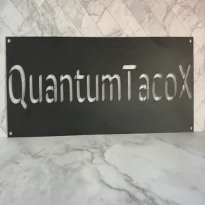 Personalized Metal Sign – Sleek & Edgy Design