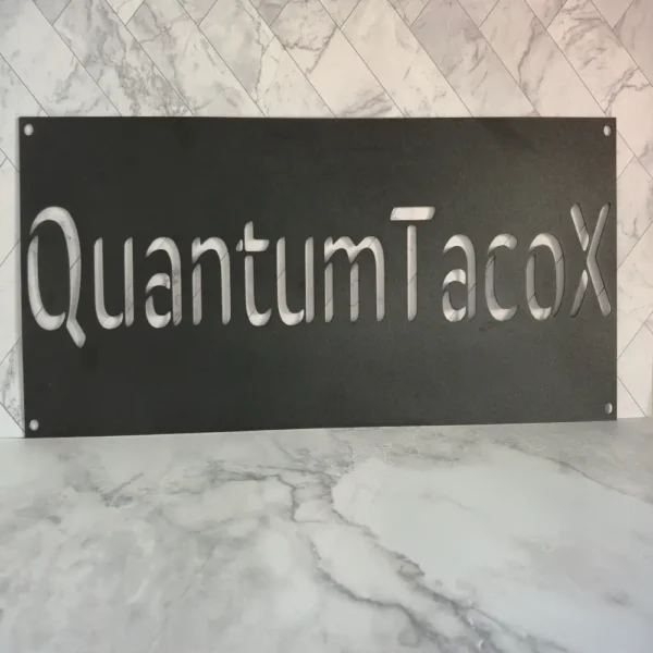 Personalized Metal Sign – Sleek & Edgy Design