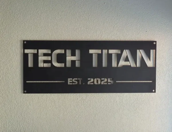 Personalized Metal Sign – BOLD ALL CAPS Design - Image 2