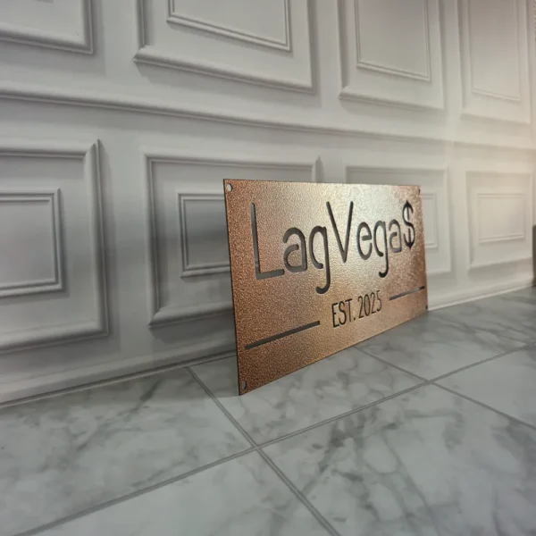 Custom Name Metal Sign – Elegant Thin Style with EST. year - Image 3