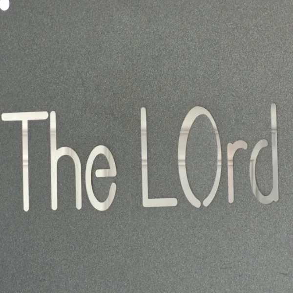 Custom Name Metal Sign – Elegant Thin Design - Image 5