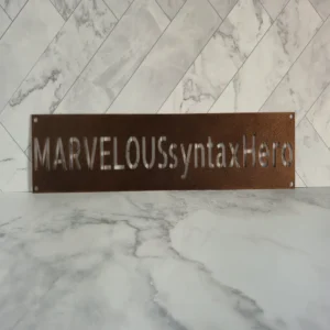 Personalized Metal Sign – Sleek Style