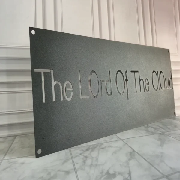 Custom Name Metal Sign – Elegant Thin Design - Image 6